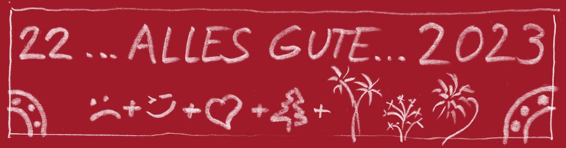 2022 ... ALLES GUTE... 2023 Newsletter Grafik Jahreswechsel 2022 2022 ... ALLES GUTE... 2023 Weinendes Gesicht + Smiley + Herz + Tannenbaum + Feuerwerk + Ausschnitt Wälzlager Logo